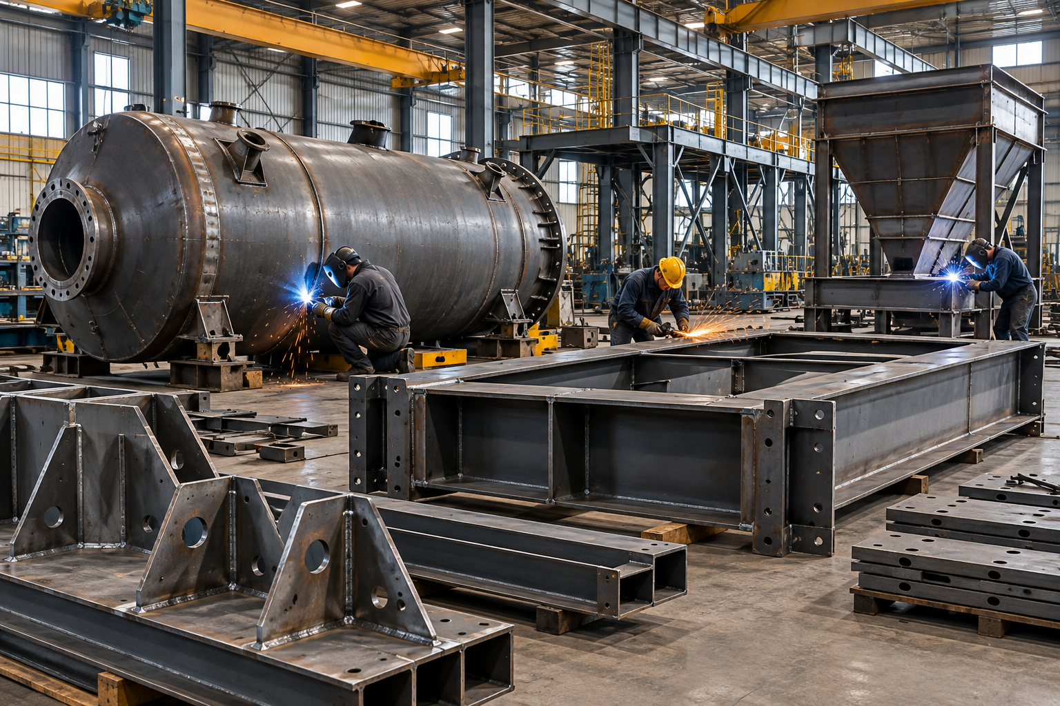 Custom steel fabrication and industrial manufacturing